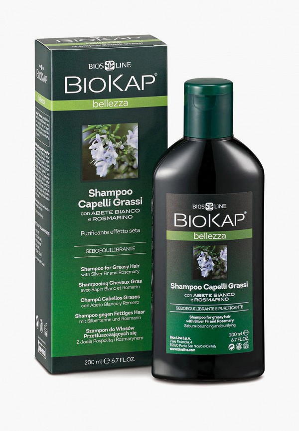 

Шампунь Biokap, Зеленый, для жирных волос, 200 мл