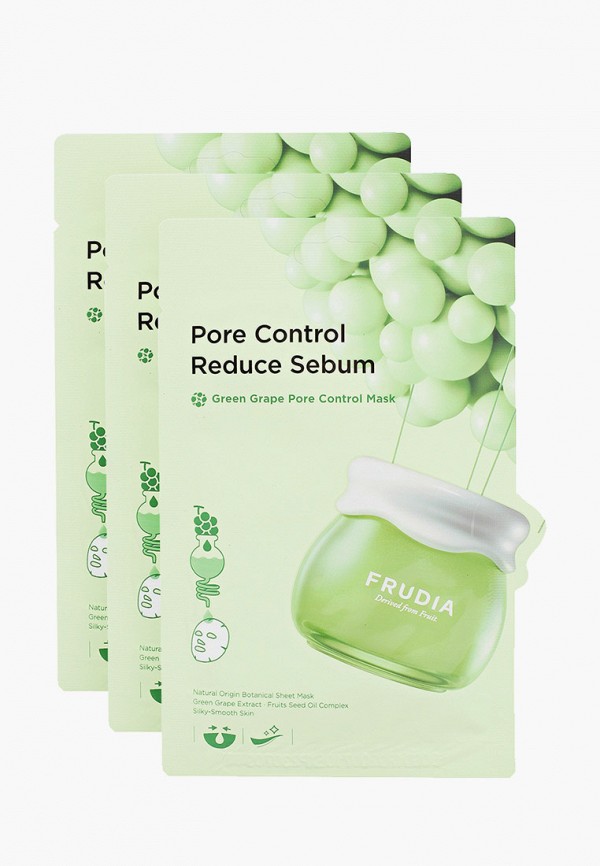 Комплект Frudia масок с зеленым виноградом Green Grape Pore Control Mask, 20 мл*3шт