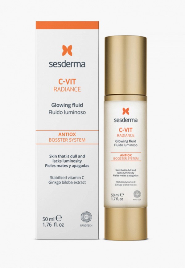 

Флюид для лица Sesderma, Белый, для сияния кожи C-VIT, 50 мл