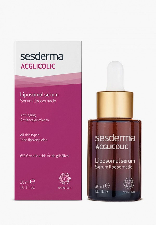 

Сыворотка для лица Sesderma, Прозрачный, липосомальная ACGLICOLIC, 30 мл