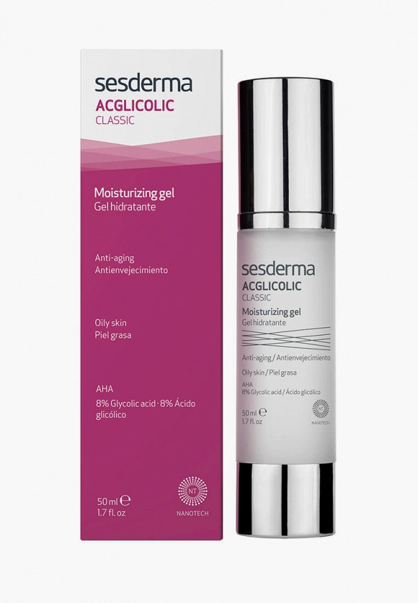 

Гель для лица Sesderma, Прозрачный, увлажняющий ACGLICOLIC Classic, 50 мл