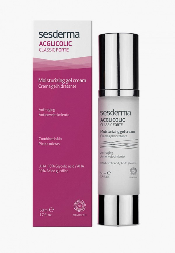 

Крем для лица Sesderma, Белый, -гель увлажняющий ACGLICOLIC Classic Forte, 50 мл