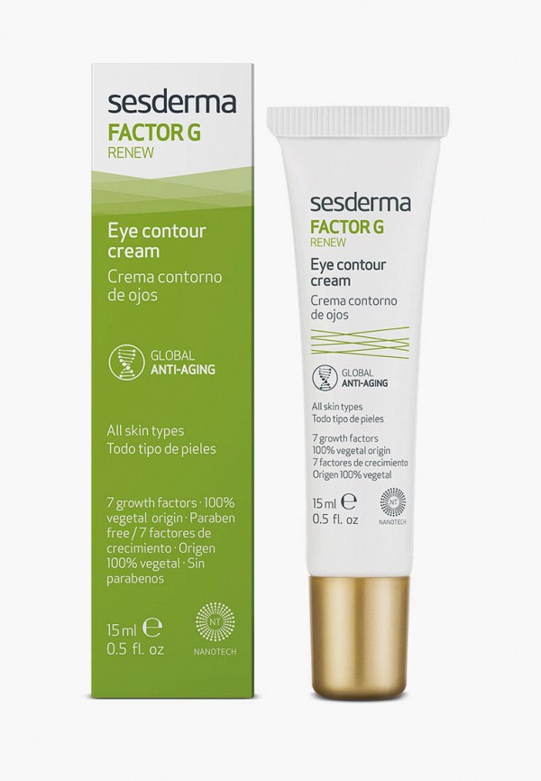 

Крем для кожи вокруг глаз Sesderma, Белый, с факторами роста FACTOR G RENEW,15 мл
