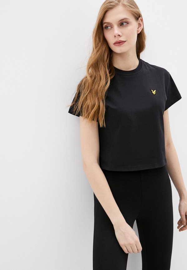 

Футболка Lyle & Scott, Черный, Cropped T-shirt