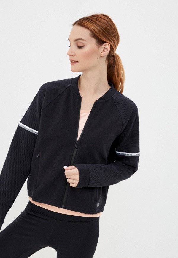 

Олимпийка Under Armour, Черный, DOUBLE KNIT BOMBER Black / Black / White
