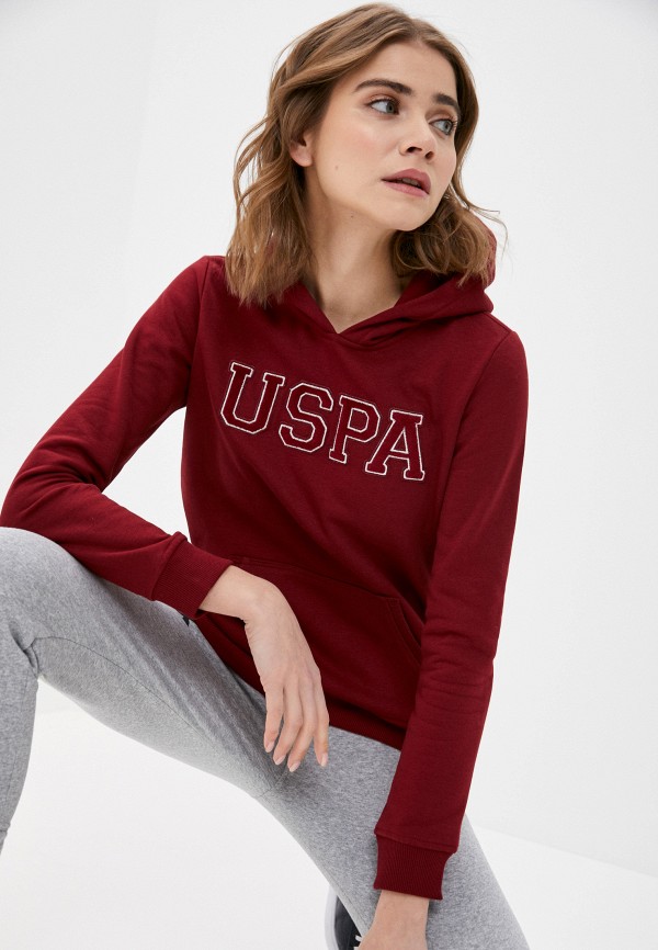 

Худи U.S. Polo Assn, Бордовый