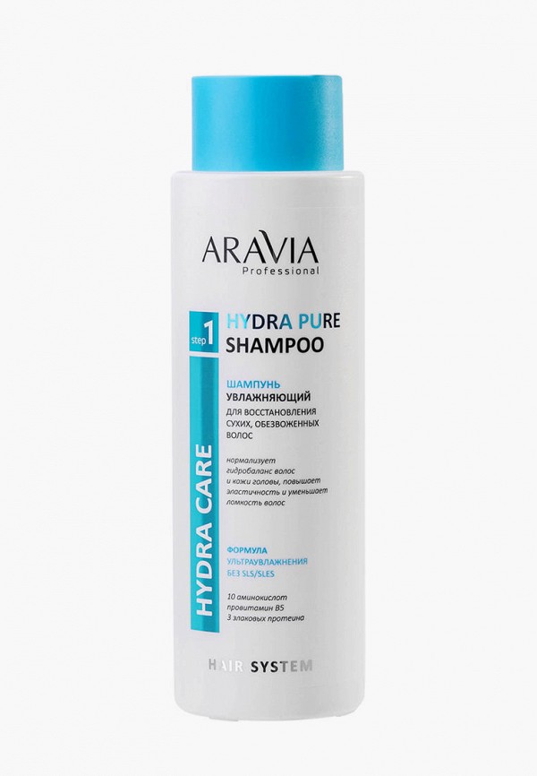 

Шампунь Aravia Professional, Прозрачный, увлажняющий, для восстановления сухих обезвоженных волос, 400 мл