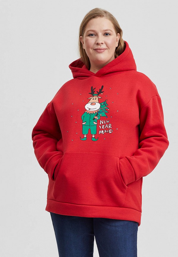 

Худи Barmariska, Красный, с начесом