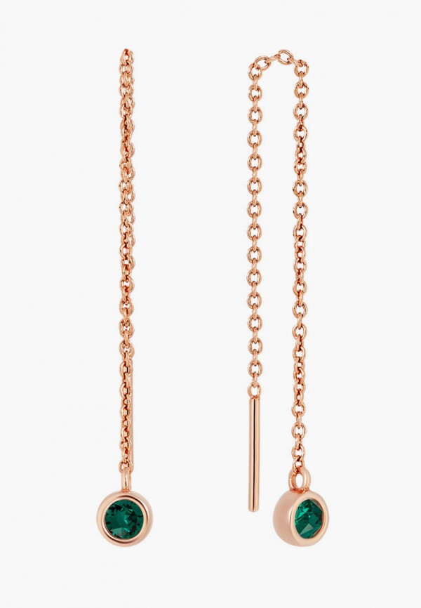 

Серьги Mademoiselle Jolie Paris, Разноцветный, XAVIER Gold Emerald