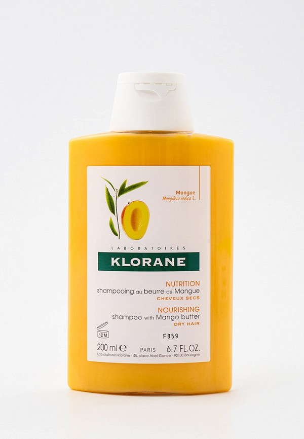 

Шампунь Klorane, Прозрачный, Увлажняющий и Питательный, с маслом Манго, для сухих волос, 200 мл