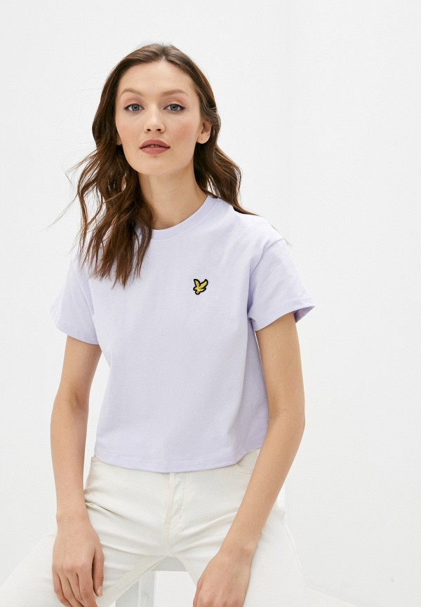 

Футболка Lyle & Scott, Фиолетовый, Cropped T-shirt