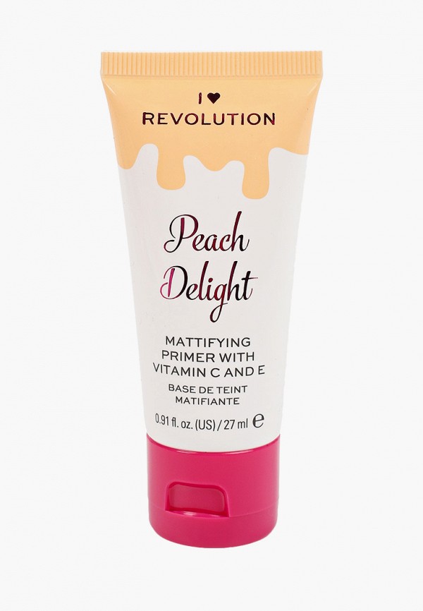 

Праймер для лица I Heart Revolution, Прозрачный, Peach Delight Mattifying Primer With Vitamin C And E, 27 мл.