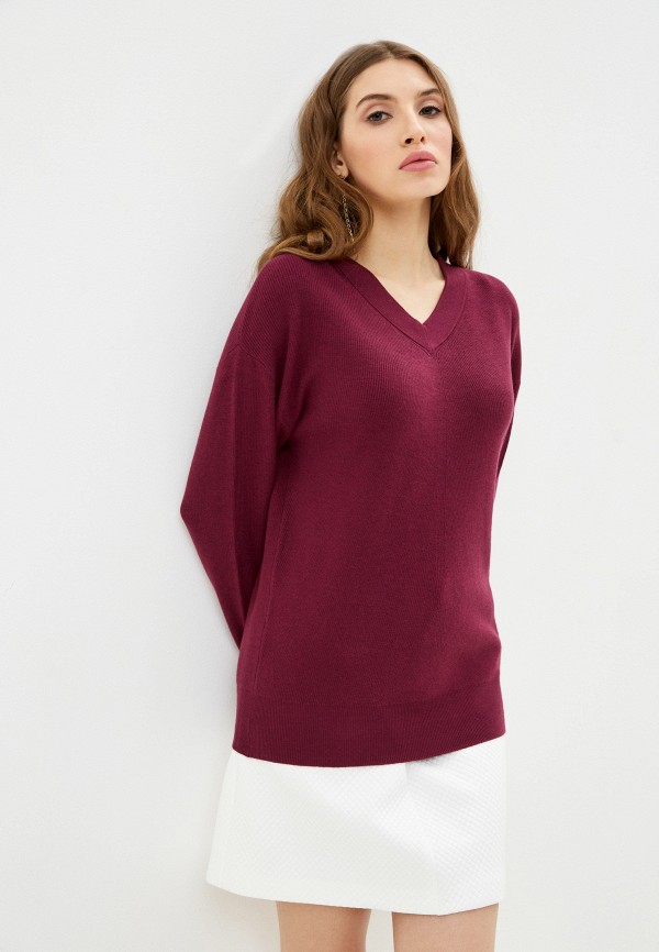 Пуловер Delia цвет бордовый 