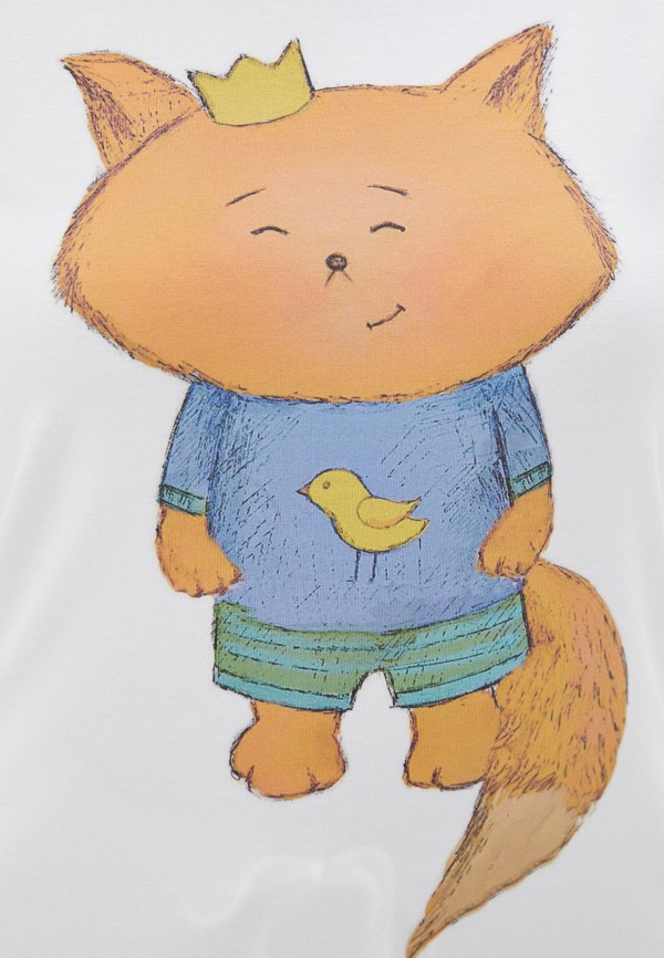 

Футболка Lisa&Leo, Белый, Лисенок