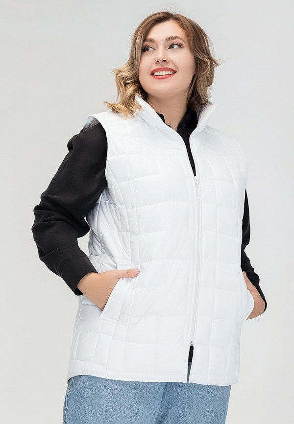 

Жилет утепленный Авантюра Plus Size Fashion, Белый