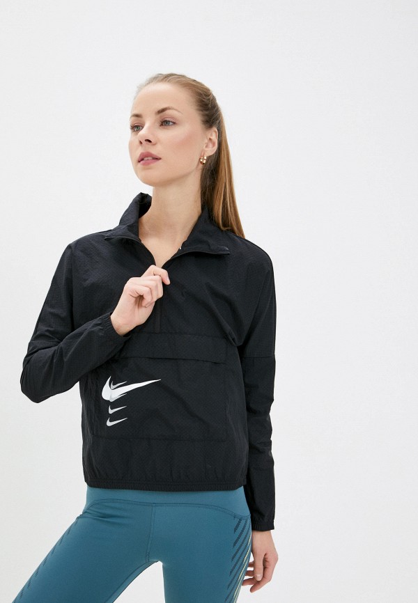 

Ветровка Nike, Черный, W NK SWOOSH RUN PO JKT
