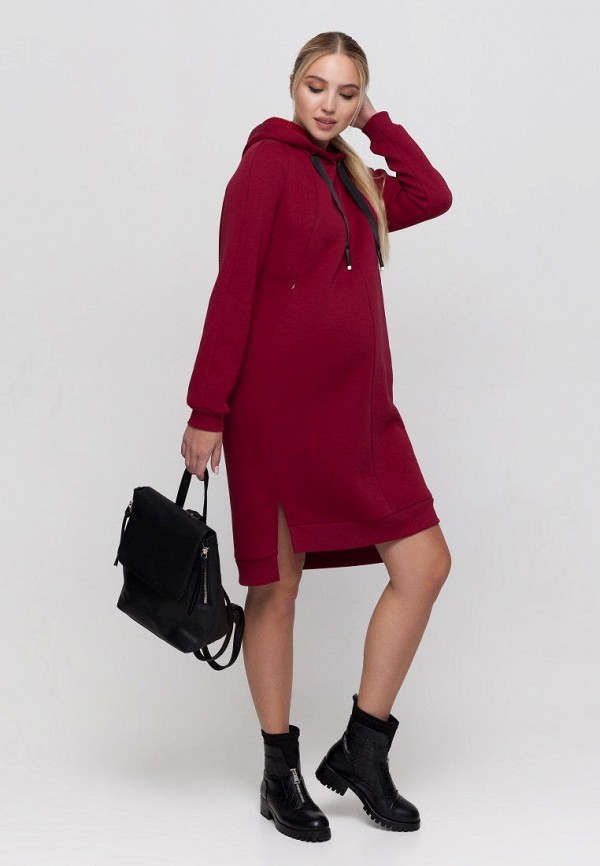 

Платье Юла Мама, Бордовый, Юла Мама MP002XW03ZXD