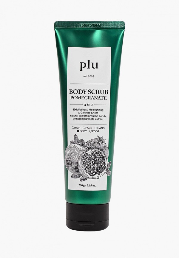 

Скраб для тела Plu, Прозрачный, Body Scrub Pomegranate, 200 г
