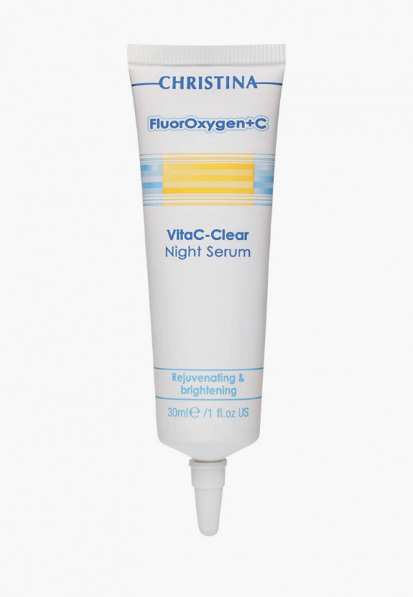 

Сыворотка для лица Christina, Прозрачный, FluorOxygen C VitaC Clear Night Serum, 30 мл