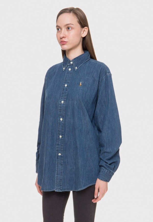 

Рубашка джинсовая Polo Ralph Lauren, Синий, Polo Ralph Lauren MP002XW041P6