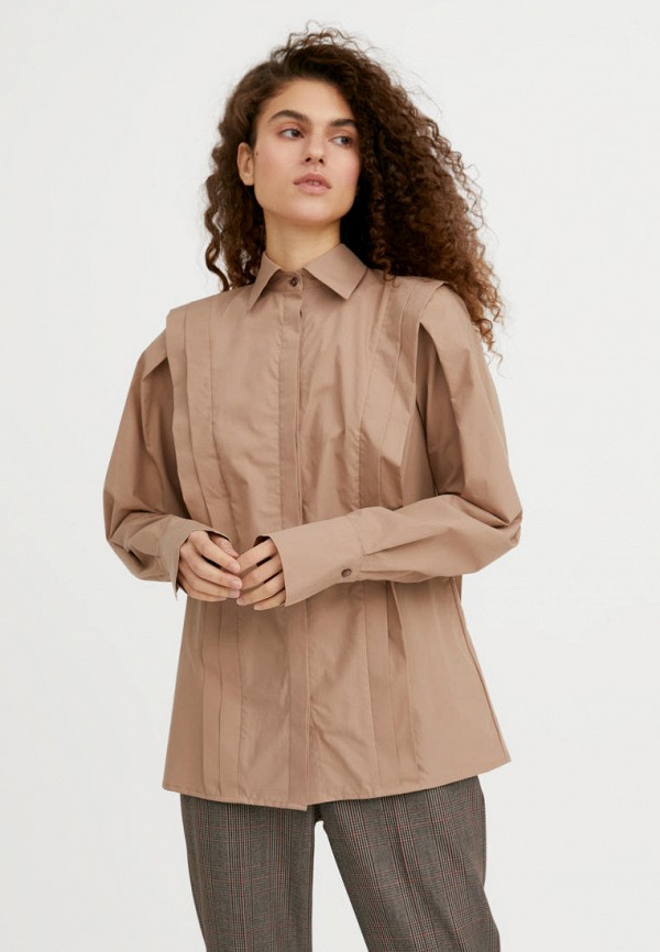 Блуза Finn Flare коричневого цвета
