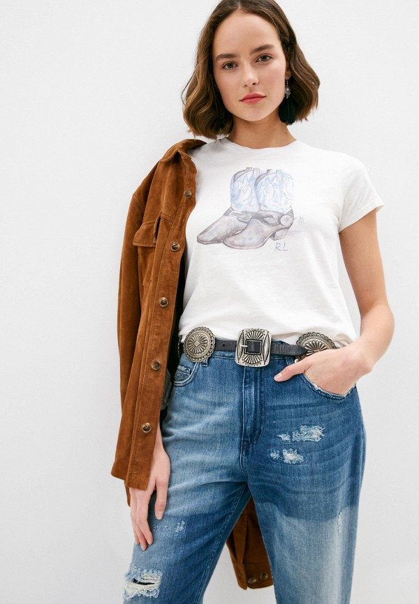

Футболка Polo Ralph Lauren, Белый, Polo Ralph Lauren MP002XW042J9
