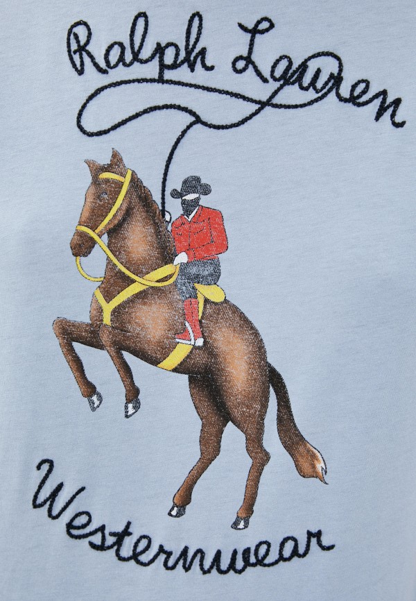 

Футболка Polo Ralph Lauren, Голубой, Polo Ralph Lauren MP002XW042JA