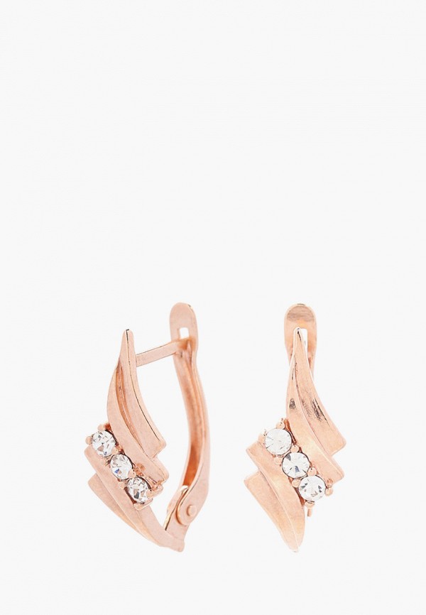 

Серьги Shine&Beauty, Золотой, с покрытием золотом 585 пробы