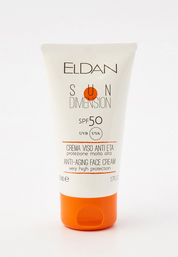 

Крем для лица Eldan Cosmetics, Прозрачный, защищающий SPF50, 50 мл