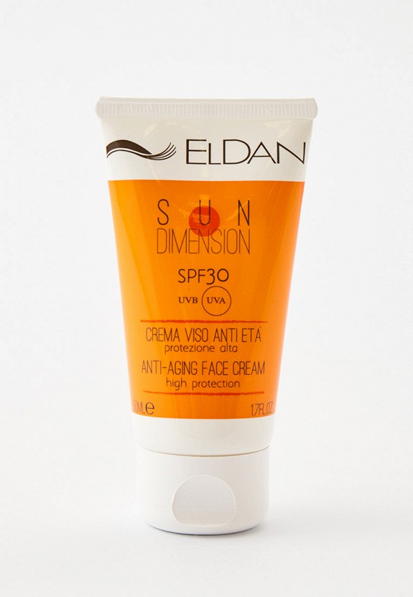 

Крем для лица Eldan Cosmetics, Прозрачный, защищающий SPF30, 50 мл.