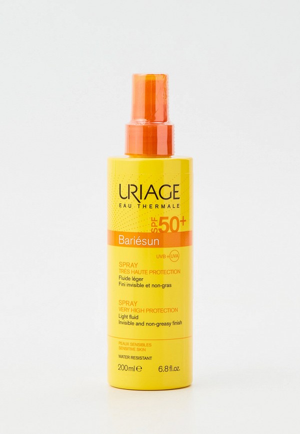 

Спрей солнцезащитный Uriage, Прозрачный, Bariesun, SPF 50+, 200 мл