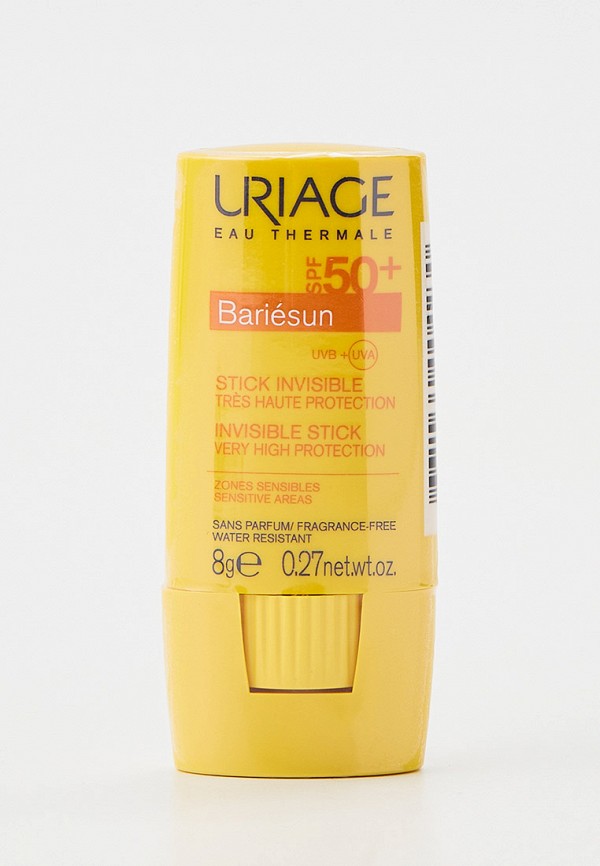 

Крем солнцезащитный Uriage, Прозрачный, Барьесан, SPF 50+, невидимый, стик, для чувствительных зон, 8 г