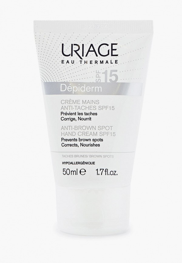 

Крем для рук Uriage, Прозрачный, против пигментных пятен Depiderm, SPF 15, 50 мл