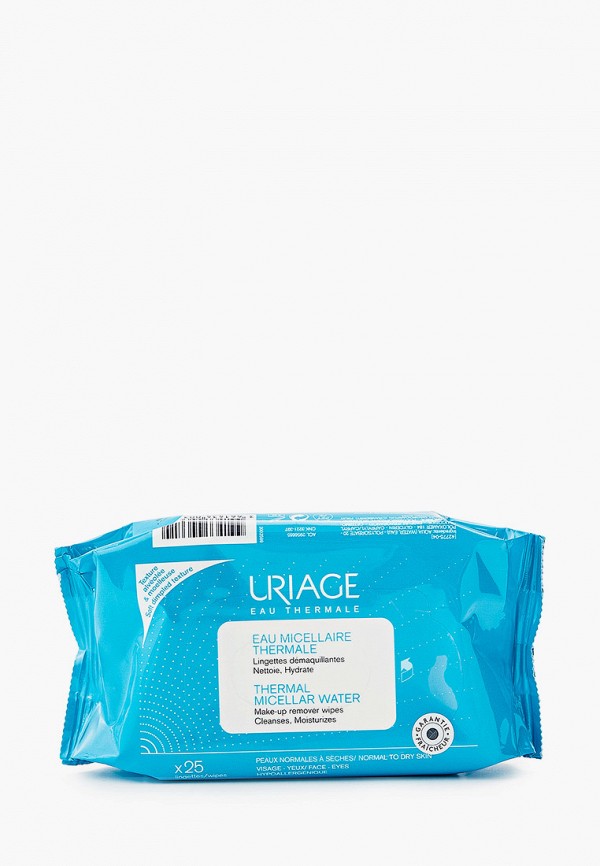 

Салфетки для снятия макияжа Uriage, Прозрачный, с очищающей мицеллярной водой, 25 шт