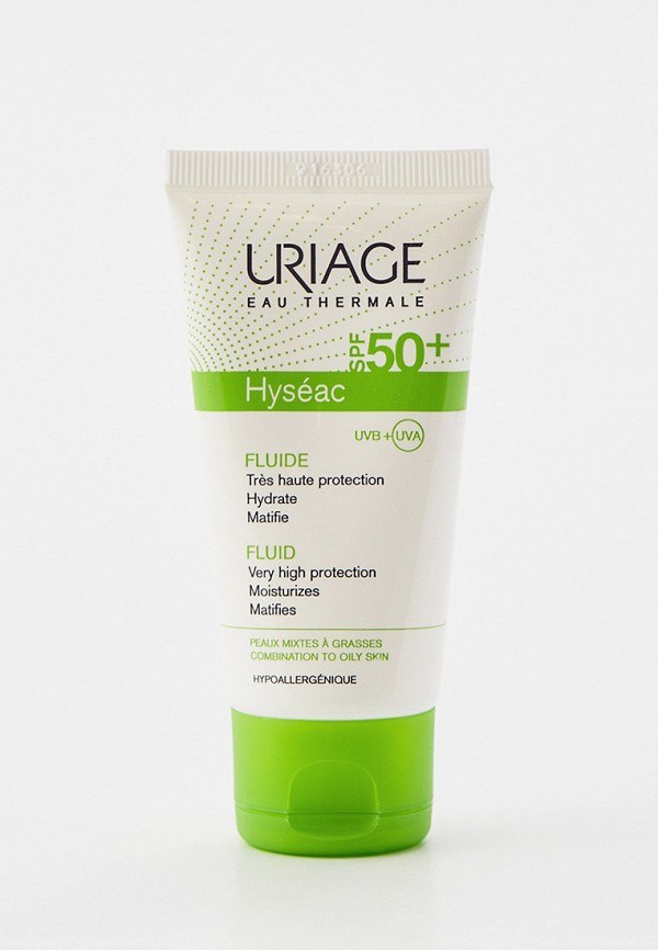 

Эмульсия для лица Uriage, Прозрачный, солнцезащитная, SPF 50+, 50 мл