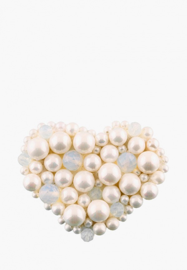 

Брошь Anna Slavutina, Бежевый, Сердце