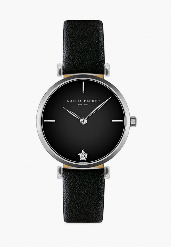 

Часы Amelia Parker, Черный, Night Shore Black Leather