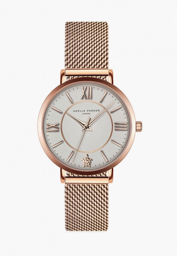 

Часы Amelia Parker, Золотой, Petite Classique Rose gold Mesh