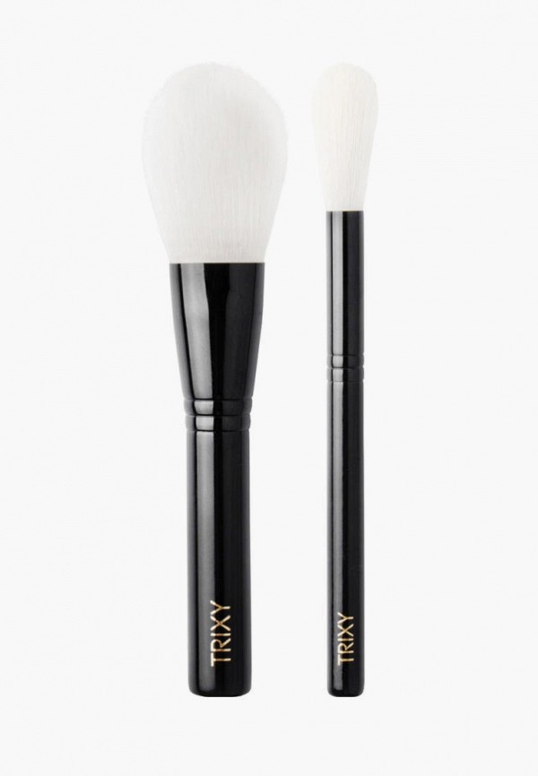 

Набор кистей для макияжа Trixy Beauty, Черный, 2 шт.