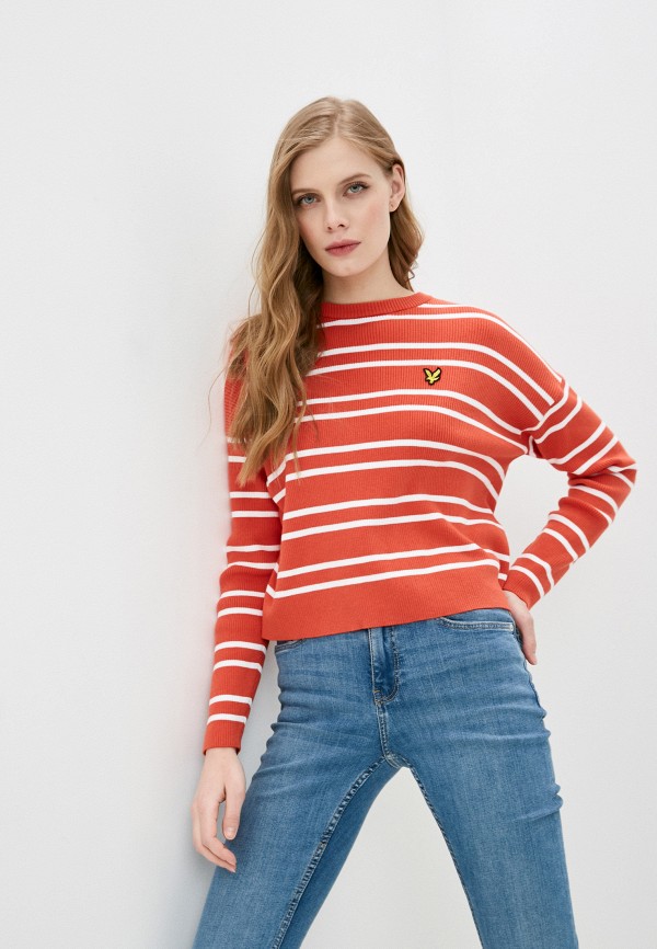 

Джемпер Lyle & Scott, Красный, Ribbed Stripe Jumper