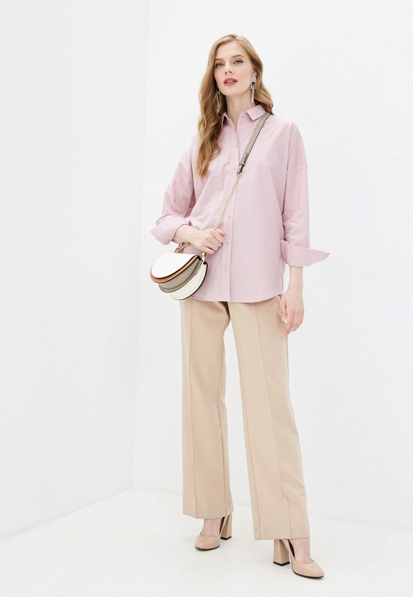 

Рубашка Manitsa, Розовый, OVERSIZE
