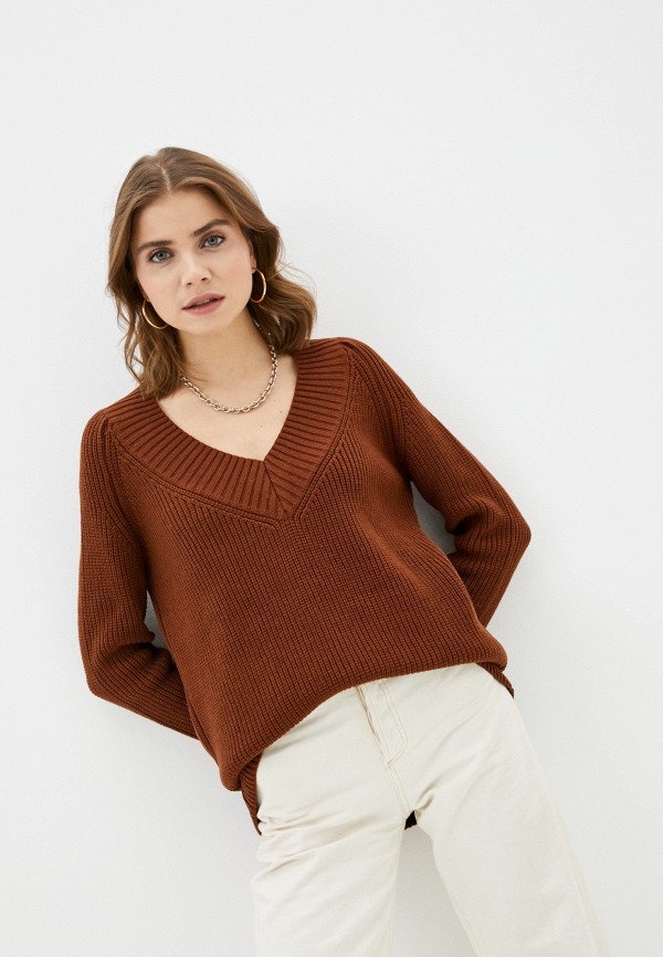 Пуловер EvaPop цвет коричневый 