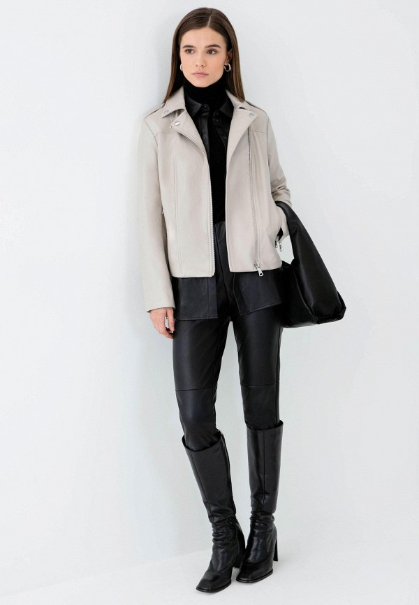 фото Куртка кожаная zarina