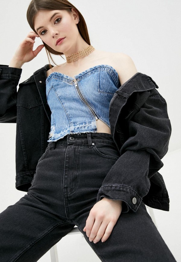 

Топ WhyNotDenim, Голубой, WhyNotDenim MP002XW04JZL