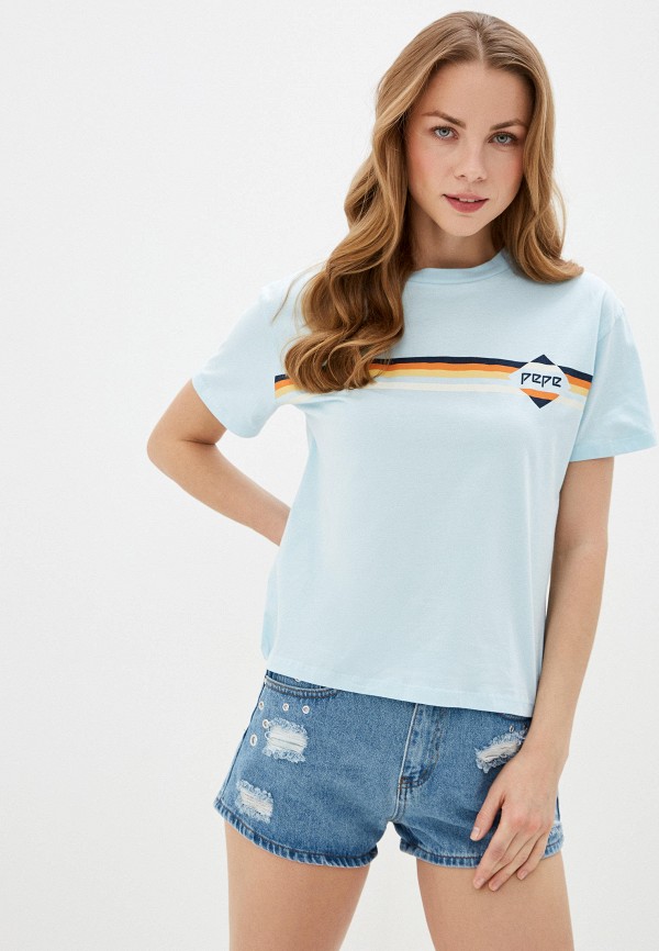 

Футболка Pepe Jeans, Голубой, Pepe Jeans MP002XW04MAH