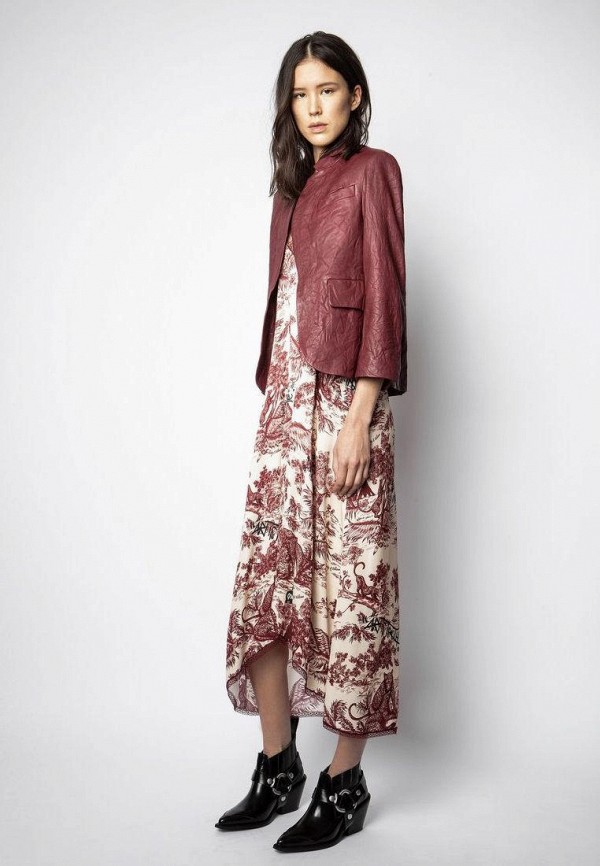 

Куртка кожаная Zadig & Voltaire, Бордовый, Zadig & Voltaire MP002XW04MSN