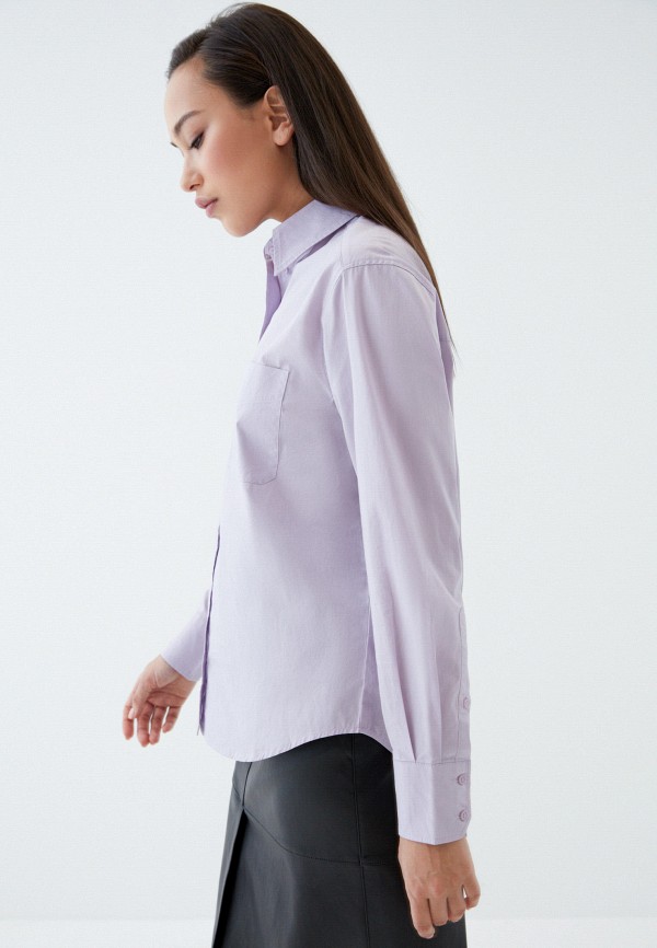 Рубашка Zarina цвет фиолетовый  Фото 5