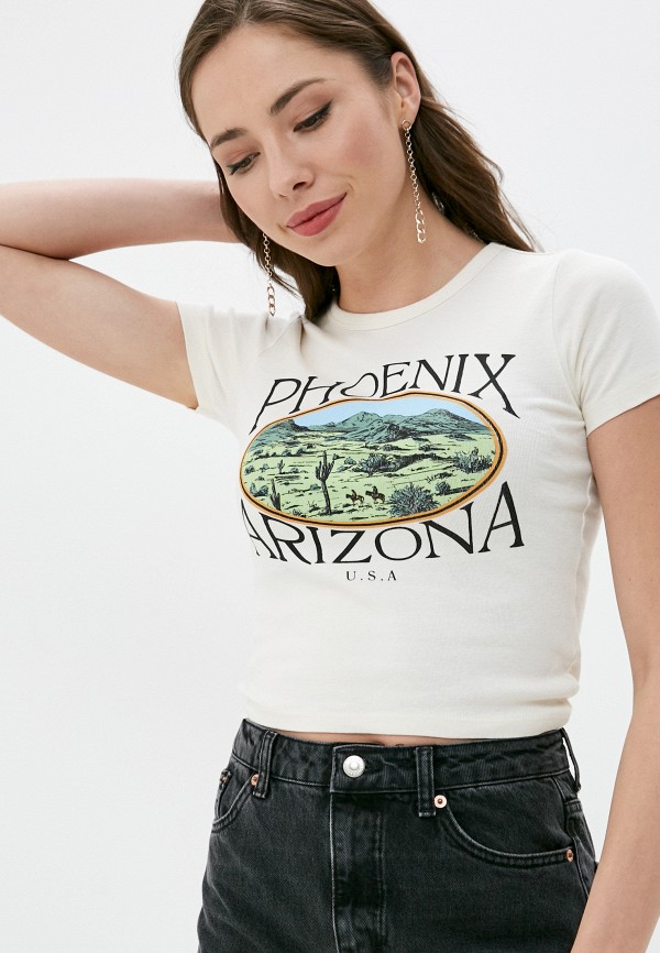 

Футболка Topshop, Бежевый
