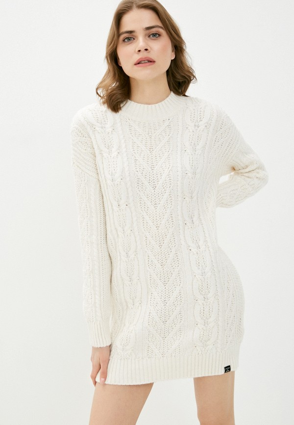 

Платье Superdry, Бежевый, FLORENCE CABLE DRESS