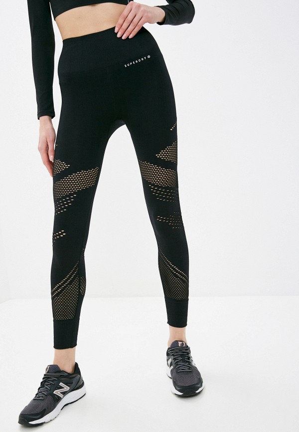 

Тайтсы Superdry, Черный, TRAINING CONTOUR LEGGINGS